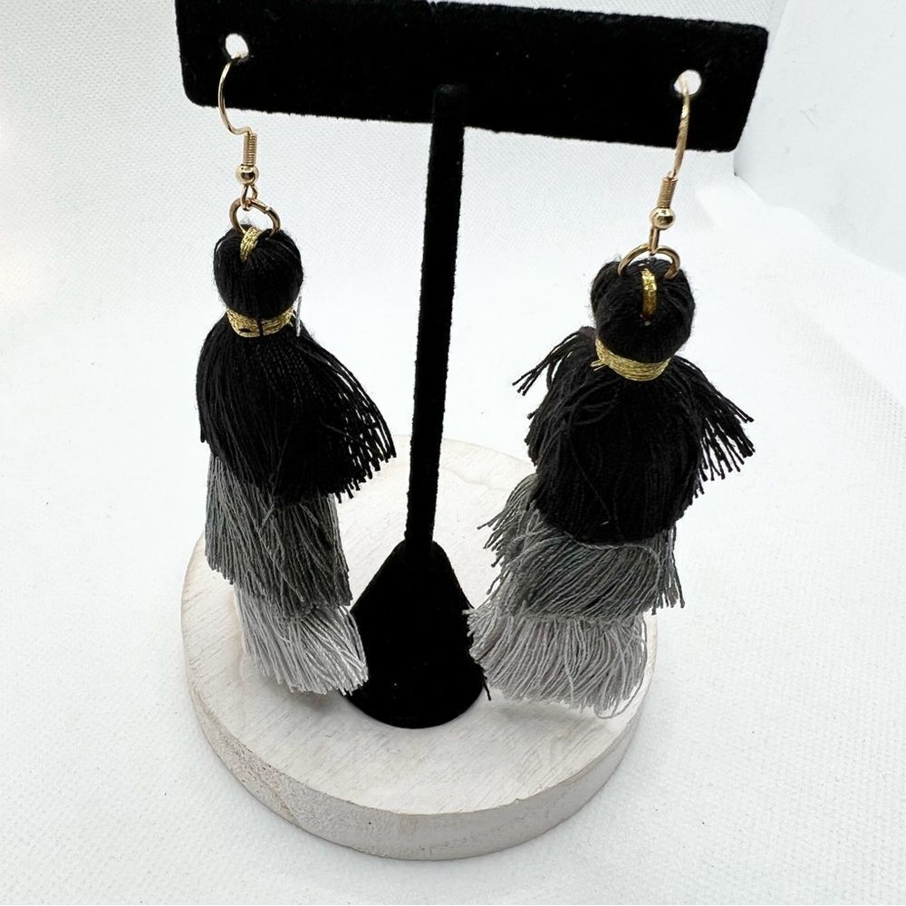 🍭6/$30 New Ombré Tassel Fringe Cascade Dangle Earring